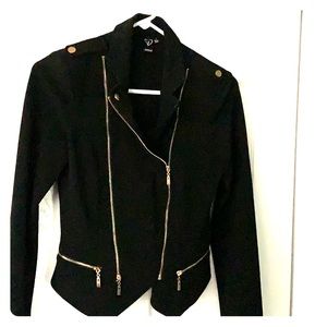 Polyester stretchy zip up jacket